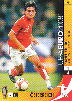 Sanel Kuljic Austria Panini Euro 2008 Card Game #191